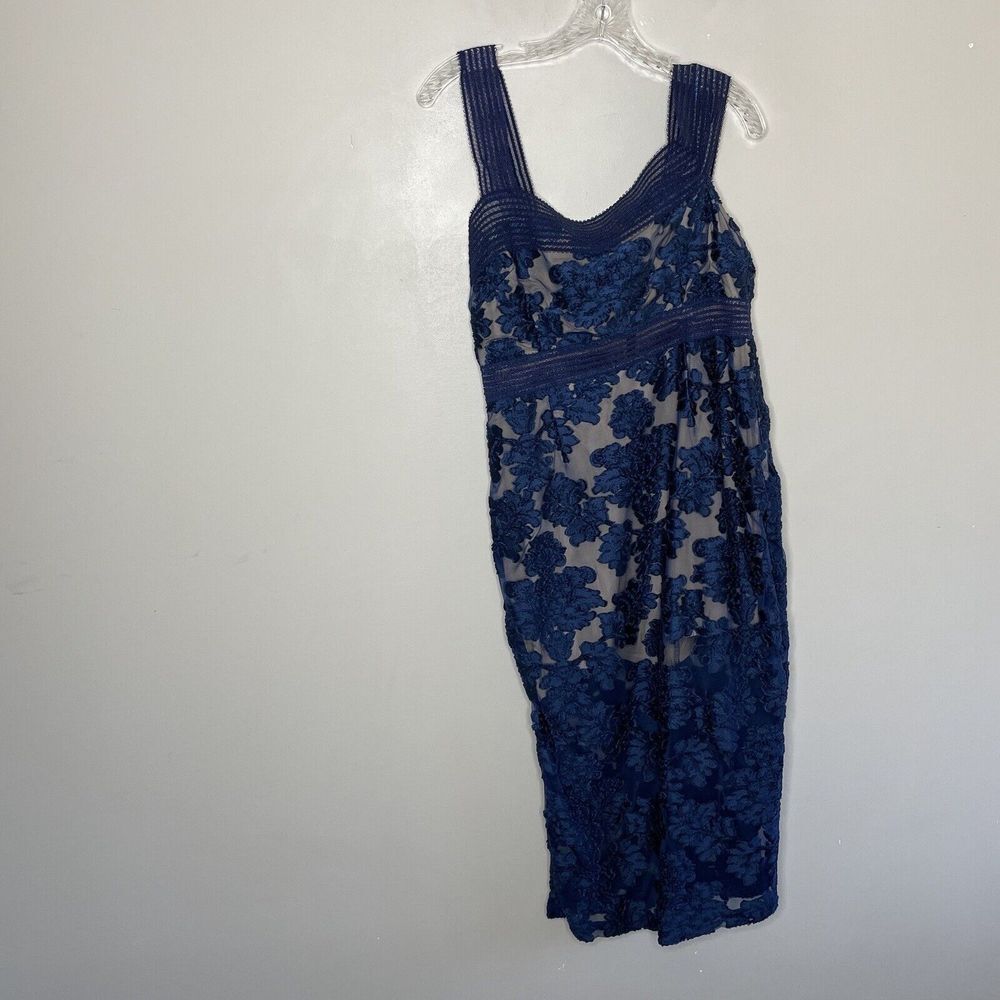 Alice Mccall Dress 10 Womens Blue Embroidered Floral Magic Moonlight Midi View 3